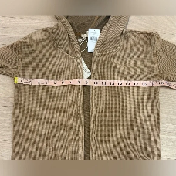 NEW Buckle BKE XS Brown Hoodie Duster Cardigan Sweater Mystree NWT Hooded Top - Picture 6 of 9